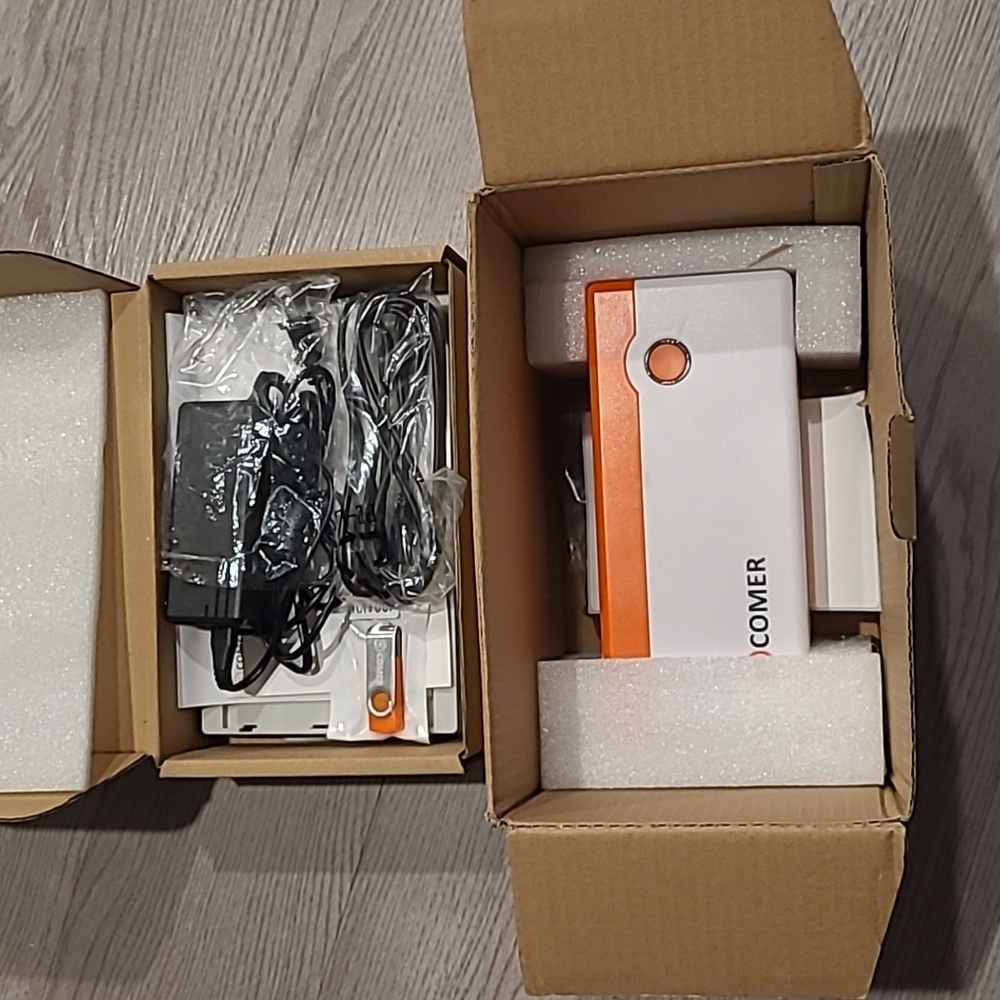 OPEN BOX (NEW) Comer Thermal shipping label printer includes Label tray